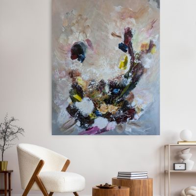 Abstrakt original konstverk " My desire" 89x118 cm - Susanne Grahn