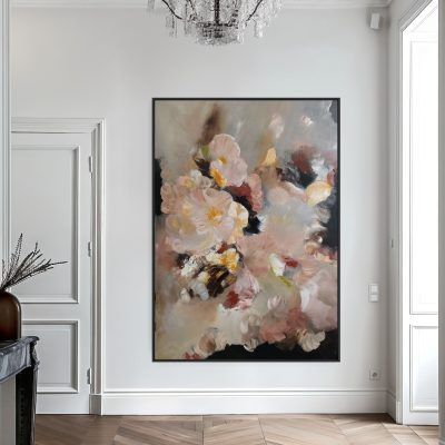 Abstrakt original konstverk "Soft Reverie" 100x150 cm (ram ingår ej) Susanne Grahn